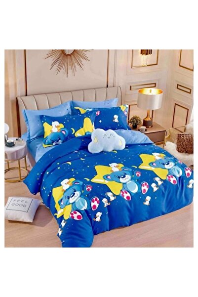 OEM Elegant Double Bed Bedding Set with 6 Pieces, Fine Cotton, Elastic Sheet ...