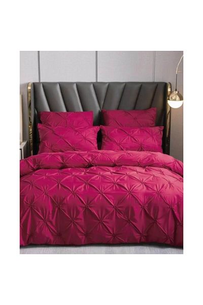 HYT Set Lenjerie De Pat Pucioasa Deluxe, ®, Pentru Pat De 2 Persoane, Bumbac 100%, 6 Piese, Dimensi