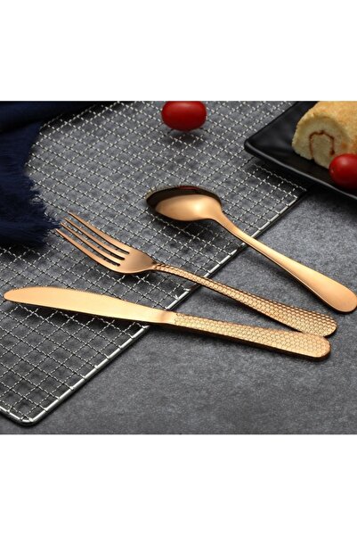 OEM Set tacamuri din inox 30 piese, Grunberg, BL186WR30, Roz/Auriu