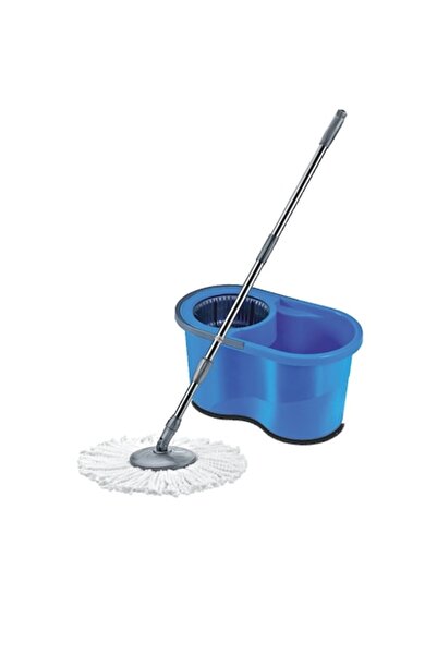 Konga Cleaning set, 16L bucket with spinner and 360 rotating mop, blue