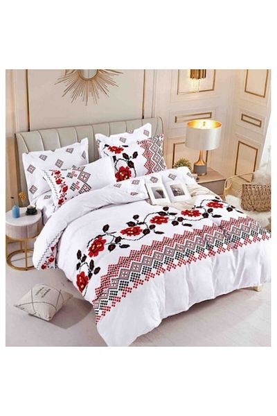 OEM Elegant Double Bed Linen Set of 6 Pieces, Finet Cotton