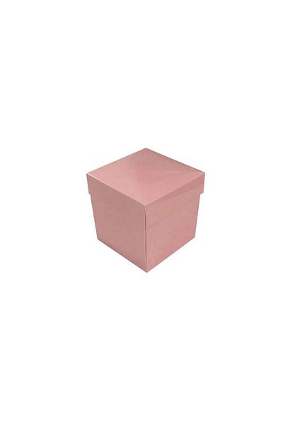 TT Tahtakale Toptancıları Complete Carton Box Solid Color 7X7X7 cm (25 Units) Pink