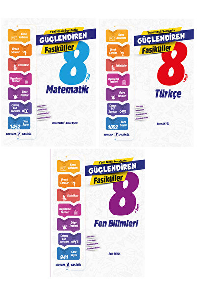 Evrensel İletişim Yayınları 8.Sınıf Ankara Güçlendiren Matematik + Türkçe + F...