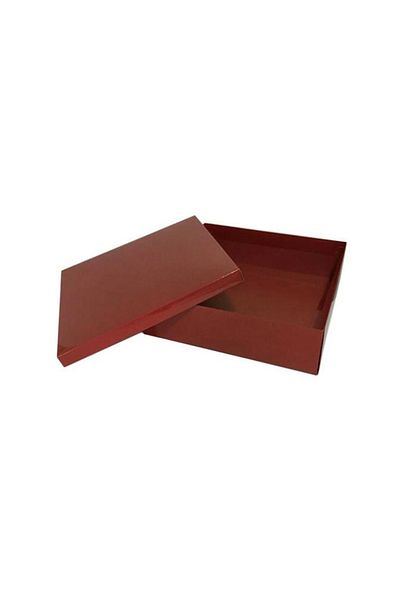 TT Tahtakale Toptancıları Complete Cardboard Box 35X35X10 cm (10 Pieces) Claret Red