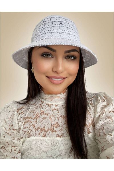 Confortino Summer cotton hat with bow - ONE SIZE, ADJUSTABLE