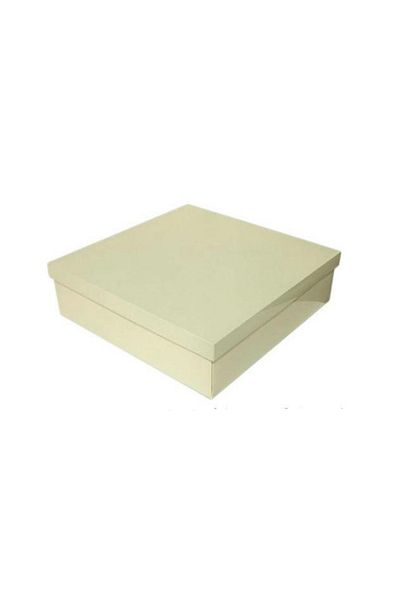TT Tahtakale Toptancıları Complete Cardboard Box 30X30X10 cm (10 Pieces) Cream