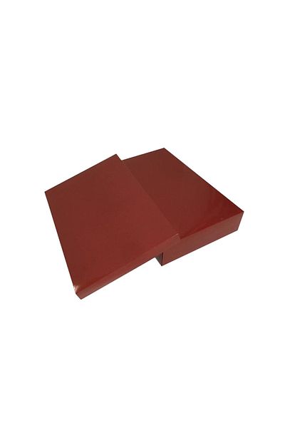TT Tahtakale Toptancıları Complete Cardboard Box 26X40X7.5 cm (10 Pieces) Claret Red