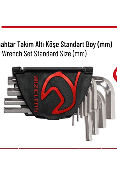İzeltaş طقم مفاتيح ألين (ألن) سداسي الزوايا 12 قطعة