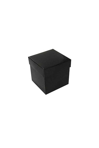 TT Tahtakale Toptancıları Complete Carton Box Solid Color 7X7X7 cm (25 Units) Black
