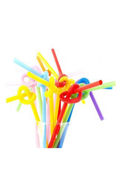 TT Tahtakale Toptancıları Pipette Artistic Straws 6 mm Plastic Mixed Color (50 Units)
