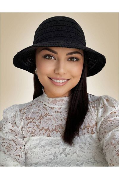 Confortino Summer cotton hat with bow - ONE SIZE, ADJUSTABLE