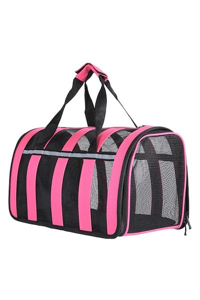 ANGMAD Geantă de transport pentru animale de companie – Roz neon, 42 × 24 × 25 cm
