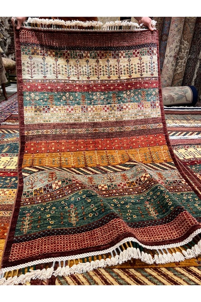 RD RAMAZAN DAĞ EL HALI SANATI El Dokuma Afgan Gabbeh Halısıdır Birinci Sınıf ...