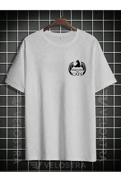 Velostra Unisex Mother of Cats Printed Oversize T-Shirt