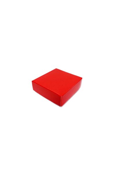 TT Tahtakale Toptancıları Complete Carton Box Solid Color 6X6X2.5 cm (25 Units) Red
