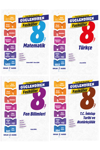 Evrensel İletişim Yayınları 8.Sınıf Ankara Güçlendiren Matematik + Türkçe + F...