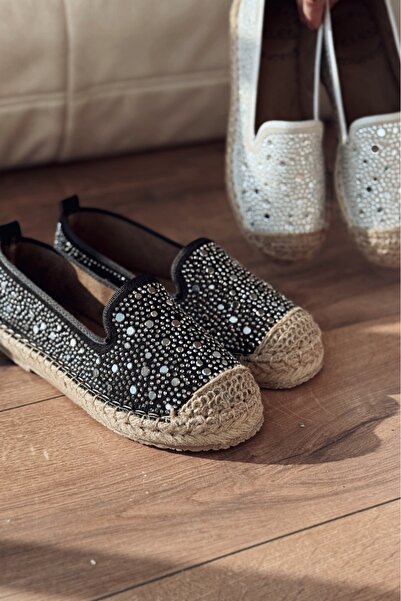 I Love Shoes Jorelis Suede Shiny Stone Λεπτομερής Εσπαντρίλα Μαύρο