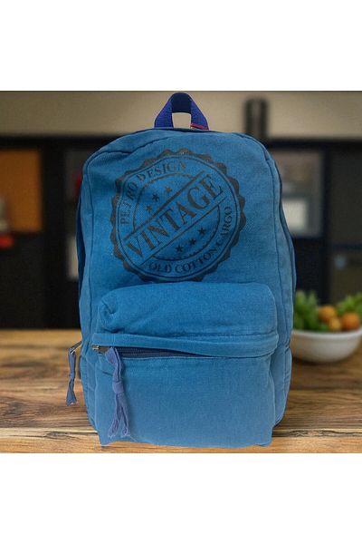 Old Cotton Quality Mini Vintage Casual Design Daily Backpack Travel Bag 21 cm X 34 cm