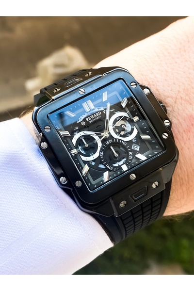 Reward Erkek Kol Saati | Kare Kasa| 5 ATM Su Geçirmez Spor Tasarım