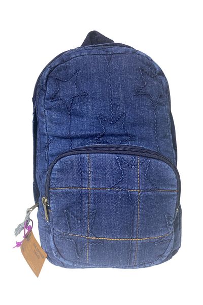 Old Cotton Quality Mini Vintage Casual Design Daily Backpack Travel Bag 19 cm X 34 cm