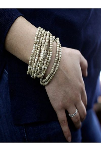 Cotomag Brown Wooden Clasp Bracelet