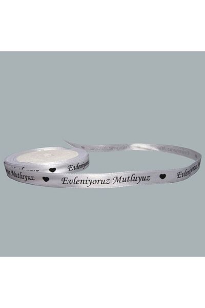 TT Tahtakale Toptancıları Panglică de satin Maritam-ne suntem fericiti scris 1 CM (10 metri)