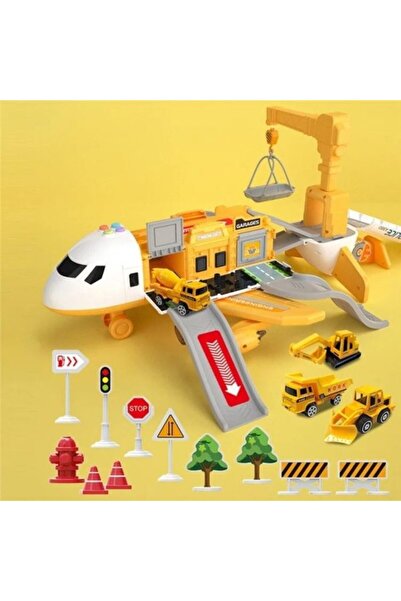 OEM Cargo Plane For Kids Transport Simulator With Sounds And Lights Yellow