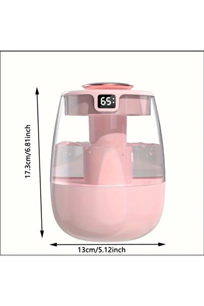 sgeteknoloji PEMBE BÜYÜK KAPASİTELİ 1.3 LT USB ULTRASONİK OFİS ODA VE ARABA HAVA NEMLENDİRİCİ BUHAR MAKİNESİ AROM