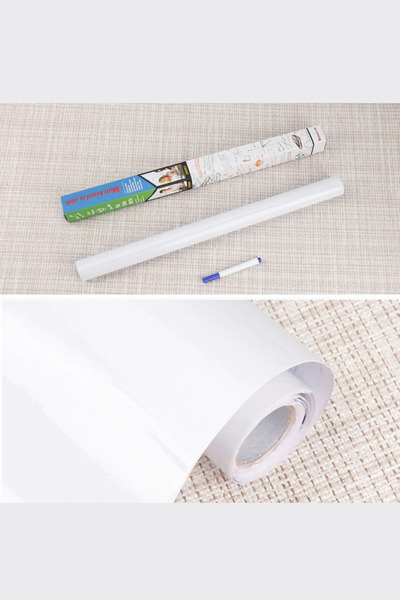 Hane Dostu 200 Cm Kendinden Yapışkanlı Dikdörtgen Model Sticer Rulo Yazı Tahtası