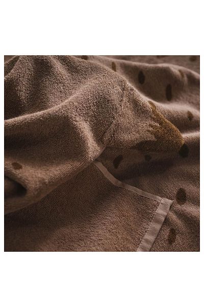 IKEA Towel with hood, lynx pattern/brown, 70x140 cm