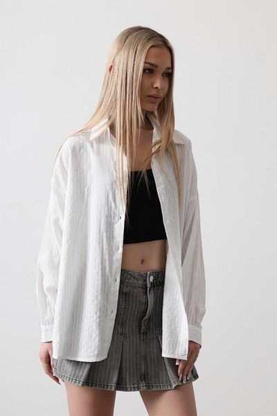 modamtn Striped Long Sleeve Shirt - White
