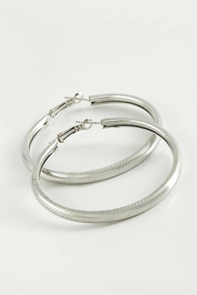 Eco Lounge Dotted Tube Hoop Earring 4.5 cm