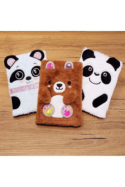 Evinso Plush Notebook with Panda Design - Lisinya