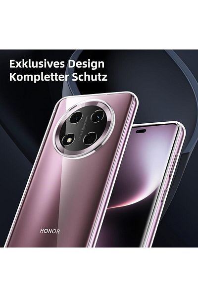 Rivor حافظة متوافقة مع هاتف Honor Magic 7 Lite، غطاء سيليكون مرن شفاف للغاية مع حماية ثلاثية الأبعاد للكاميرا
