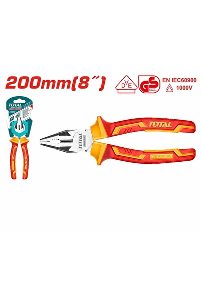 TOTAL 1000V VDE İZOLELİ PENSE 200MM THTIP2181 Yüksek Kalite NMS HIRDAVAT