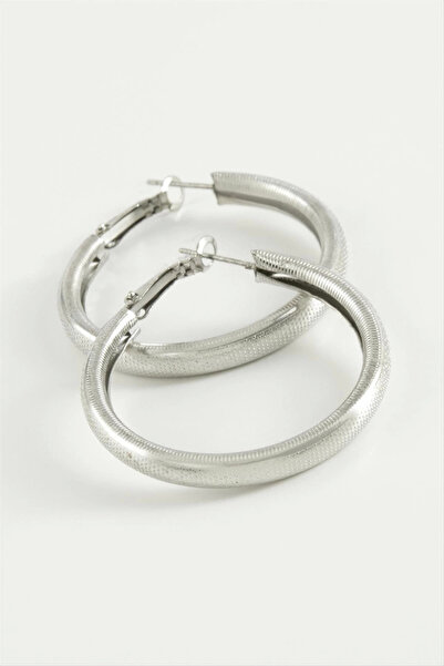 Eco Lounge Dotted Tube Hoop Earring 4.5 cm