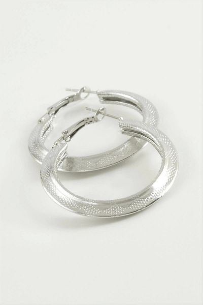AC BOX Triangle Hoop Earrings 4 cm
