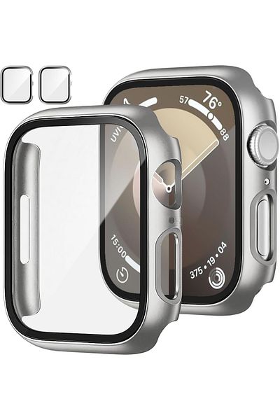 Sneezy Apple Watch 41mm 7-8-9 Se Series Compatible Starlight 360 Degree Protection and Tempered Glass Screen Protector
