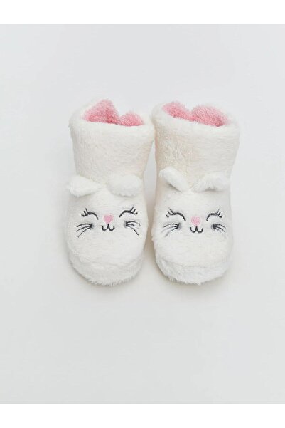 LC Waikiki LCW STEPS Hayvan Nakışlı Kız Bebek Ev Botu Panduf (W5)