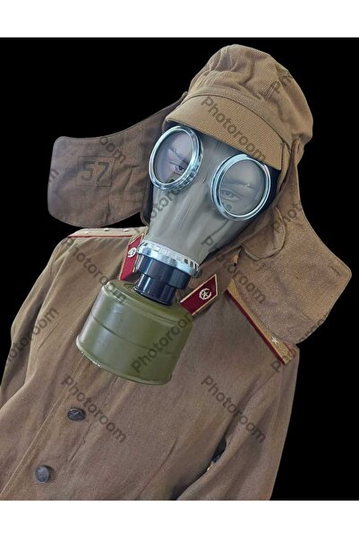 kho military design Rus OKZK(Afghanka-Çernobil) Şapka-GP5 Gaz Maskesi+Gost Filitre Kombini Unisex