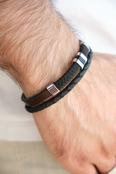 Monvago Mv01033 Men's Leather Bracelet