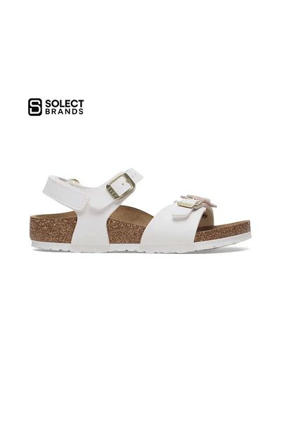 Birkenstock Rio Floral Children's White Sandals