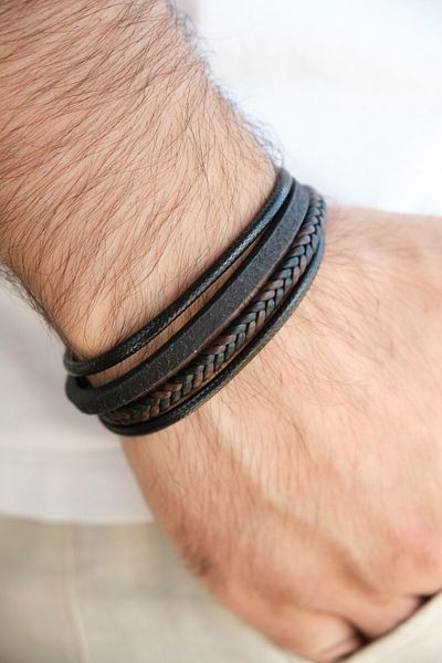 Monvago Mv01022 Men's Leather Bracelet
