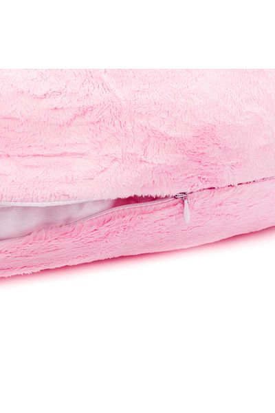 Fiki Miki Fiki Miki Furry Pillow Cover for Pregnant Women Mis Mat Collection Pink 165cm