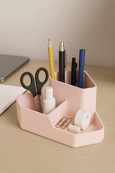DOVİHOME Οργάνωση γραφείου σπιτιού και γραφείου Organizer Star Pencil Case Powder Pink