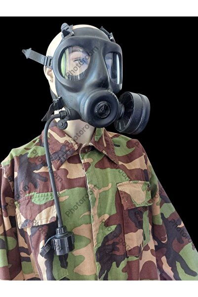 kho military design MKE SR10-ST Gaz Maskesi+MKE D12 KBRN Filitre (Su İçme Ter...