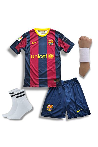 Flextreme Barcelona- 10 Ronaldinho -Gaucho 2006 Νέας σεζόν Παιδική φανέλα 4 τεμαχίων