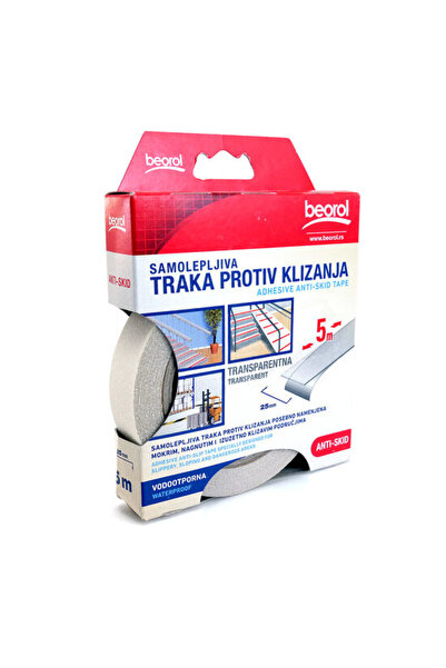 beorol Bandă antiderapantă transparentă, autoadezivă, 5 m