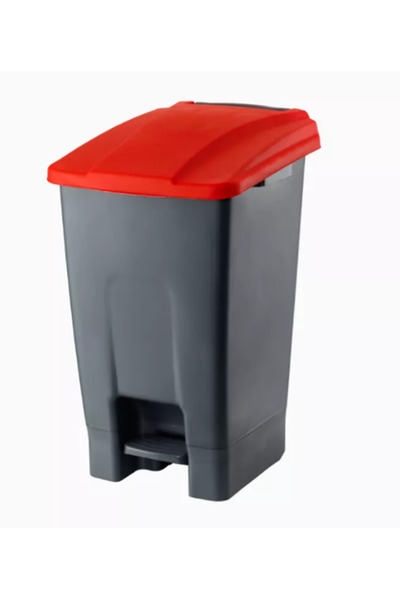 POMSTORE 70 Lt Çöp Kovası Pedallı Kapak Şık Kullanım Kapı Önü Işyeri Büro Apa...