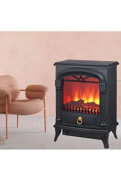 GVC PRO مدفأة كهربائية على شكل خزانة ديكورية بقوة 1950 واط GVCHT-230B أسود